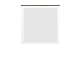 Oglinda KARINA 3, alb/stejar, PAL, 100x3x100 cm