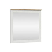 Oglinda perete BERGEN OCN-28922, alb/stejar