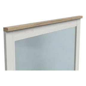 Oglinda perete BERGEN OCN-28922, alb/stejar