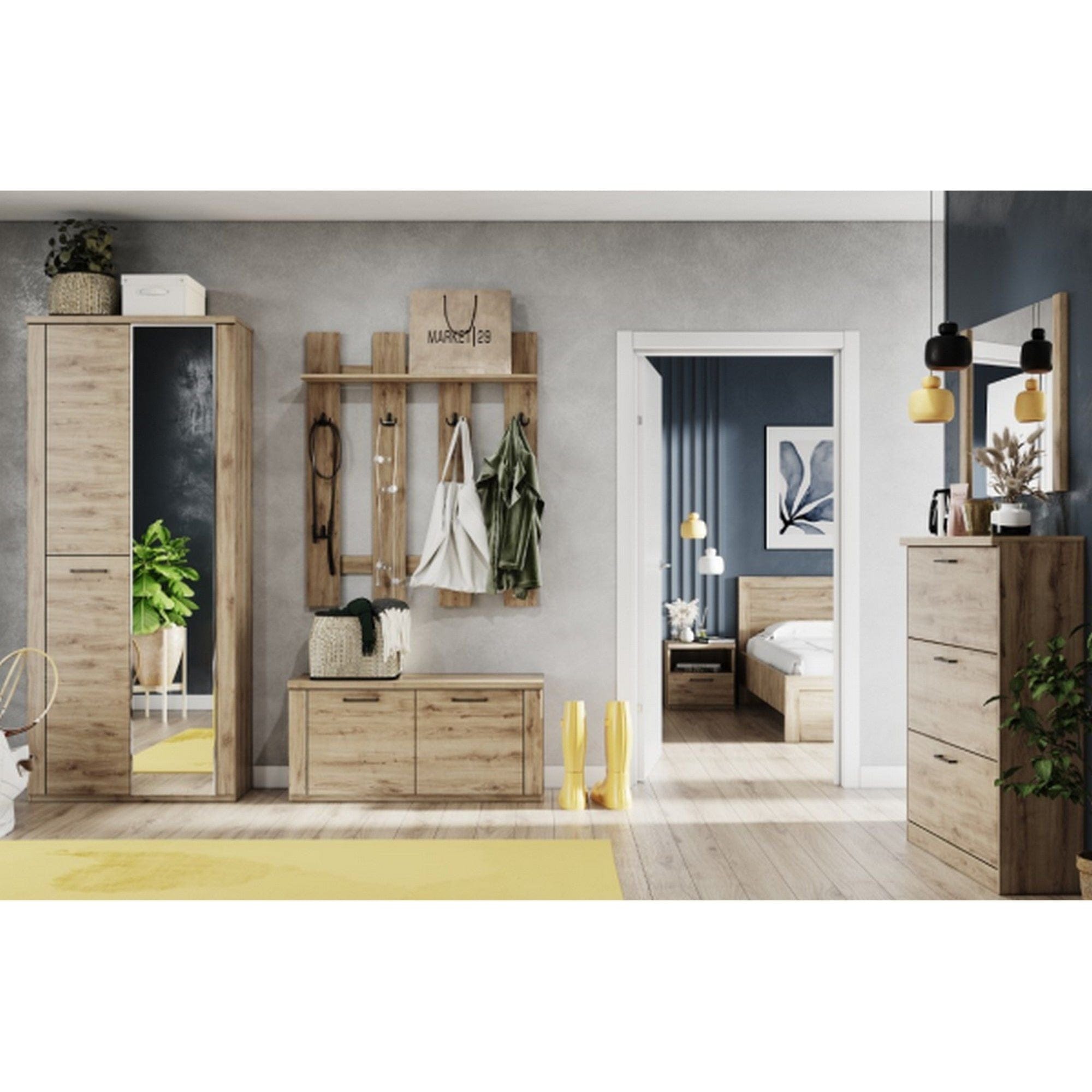 Oglinda DOORSET 60, stejar navarra, PAL laminat, 58x3x75 cm