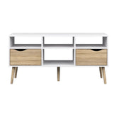 Comoda TV OSLO 75391, PAL, stejar sonoma/alb,  117,1x39x56,9 cm