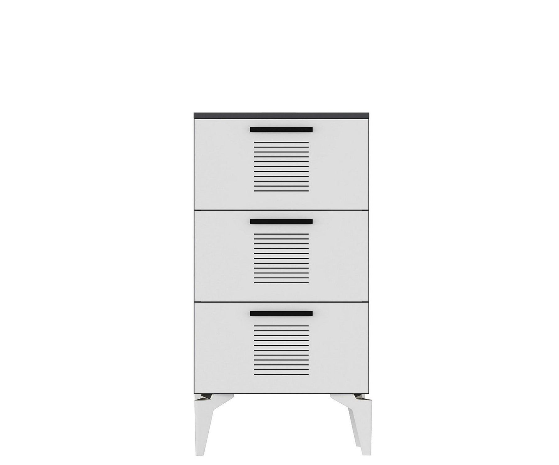 Pantofar AMSTERDAM OCN-31322, alb/gri antracit