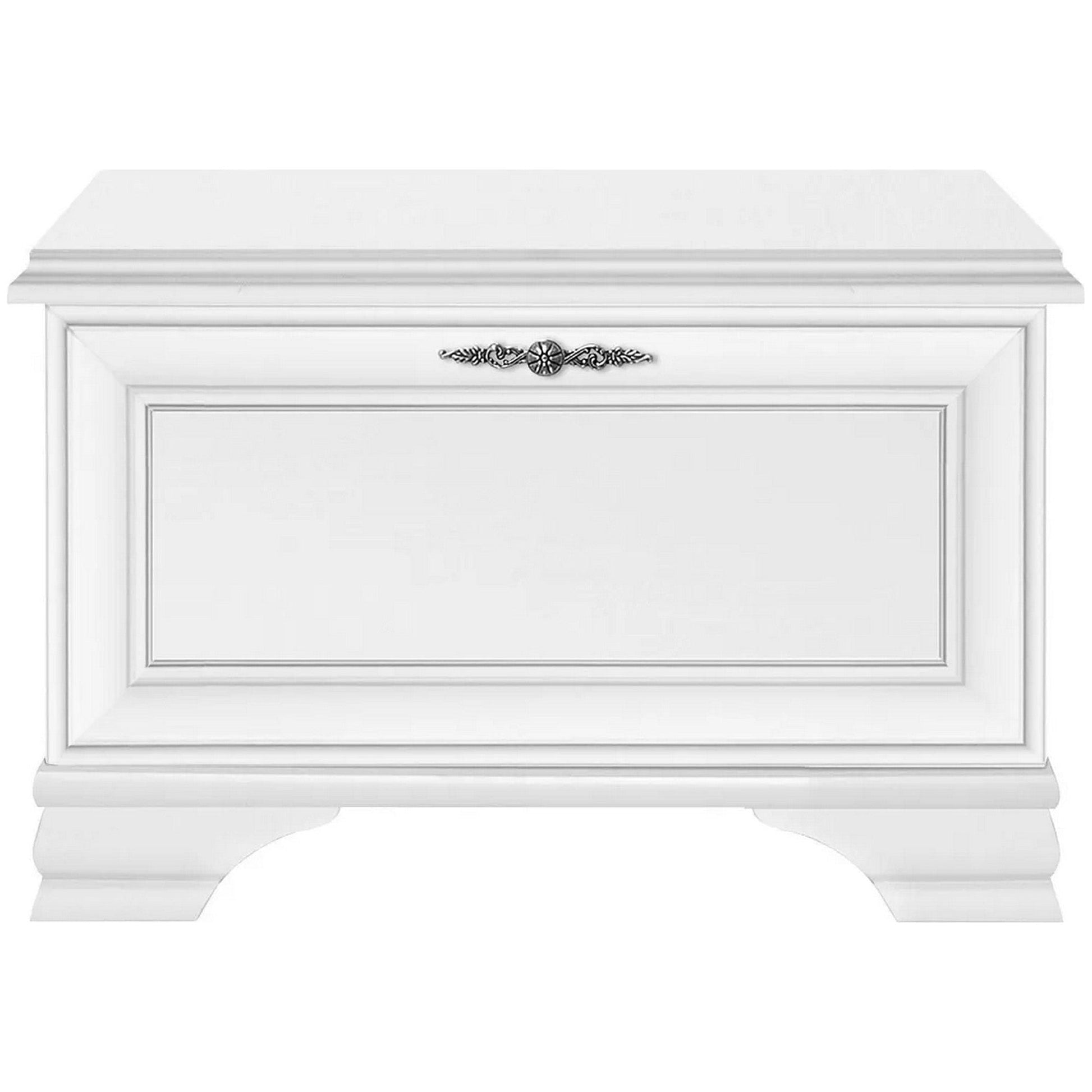 Pantofar IDENTO, alb, PAL, 80x35x50 cm