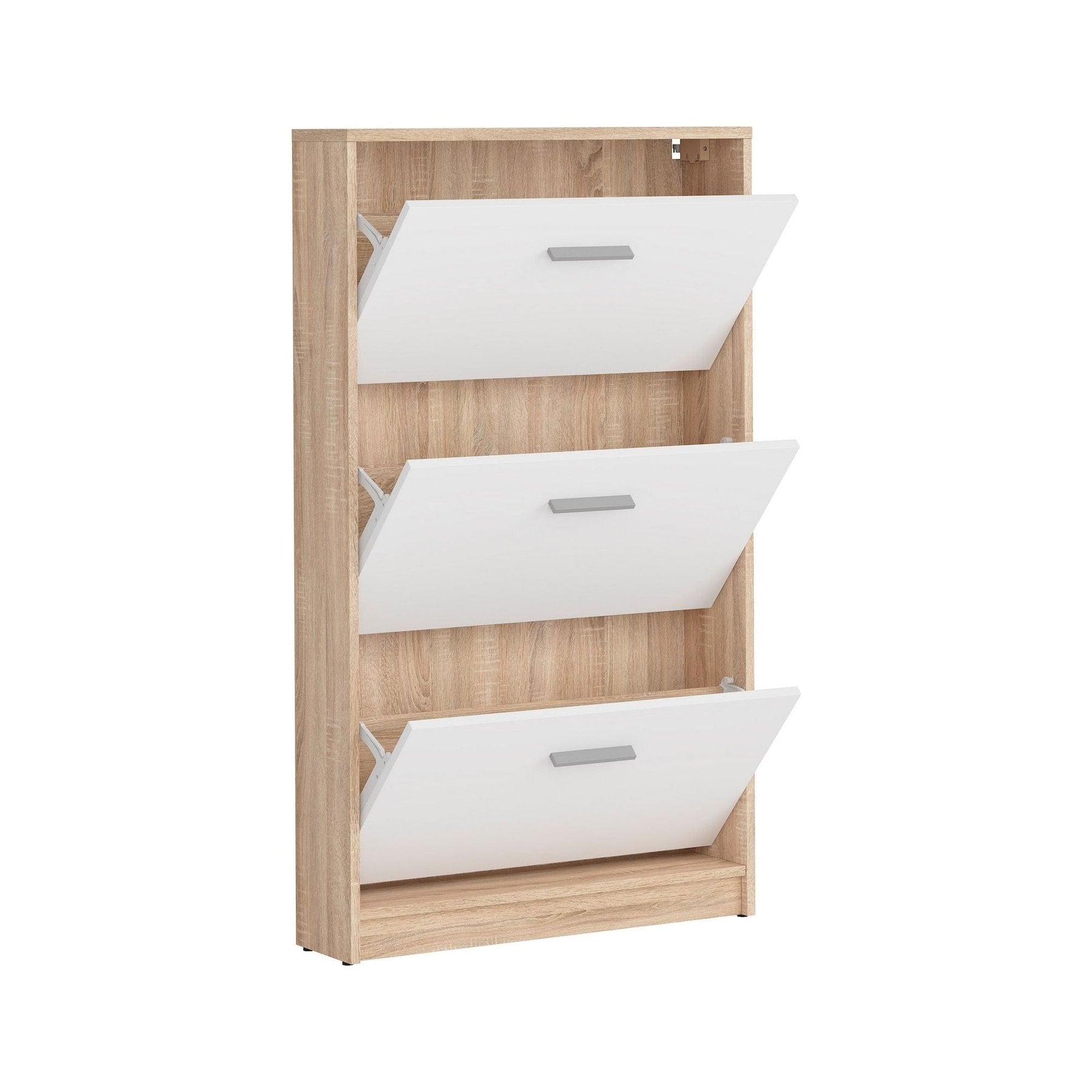 Pantofar BERGEN OCN-28844, alb/stejar sonoma