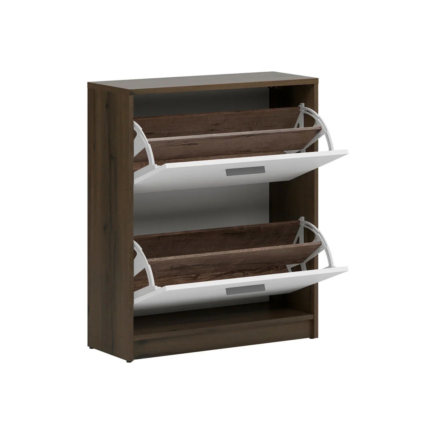 Pantofar BERGEN OCN-28873, stejar inchis/alb