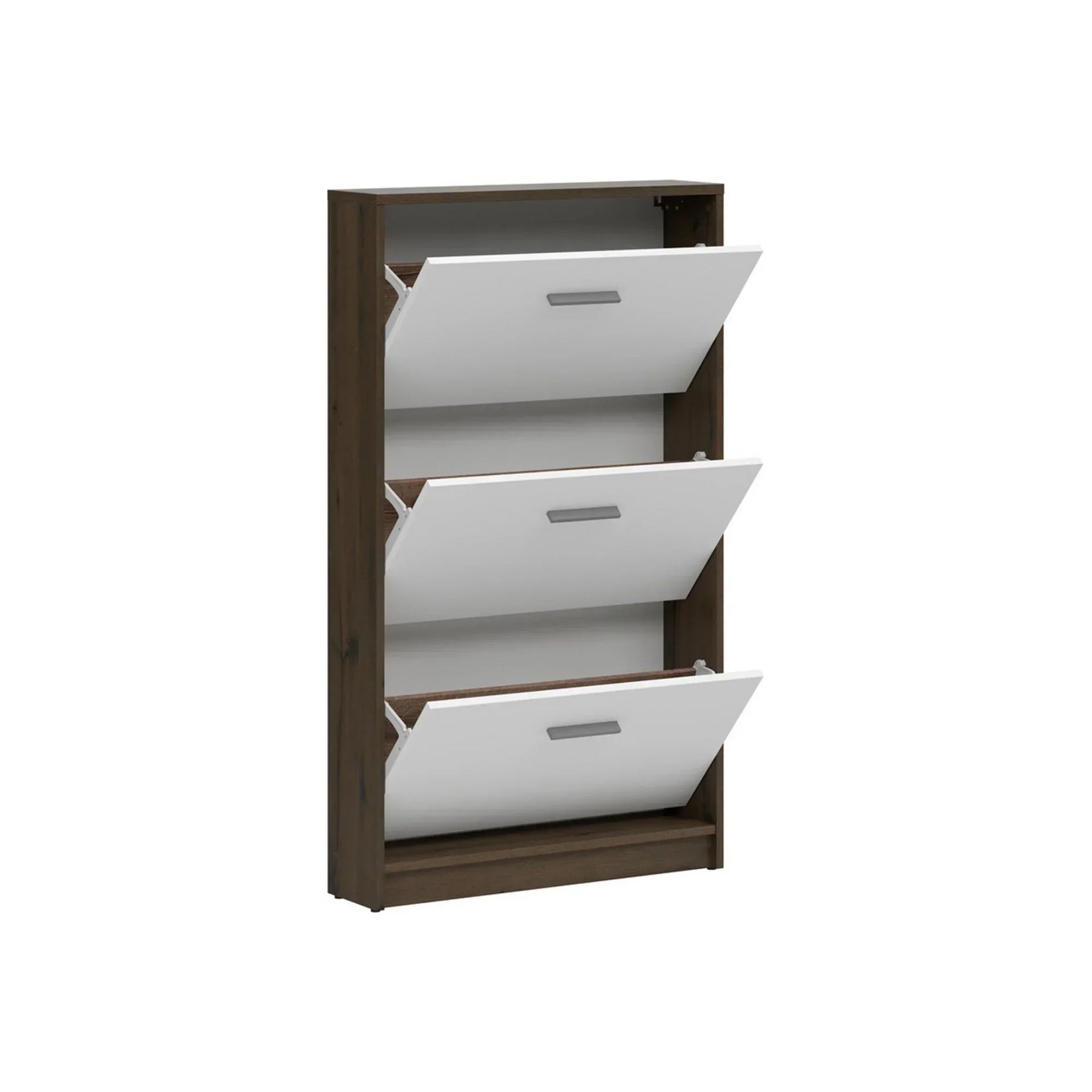 Pantofar BERGEN OCN-28875, stejar inchis/alb