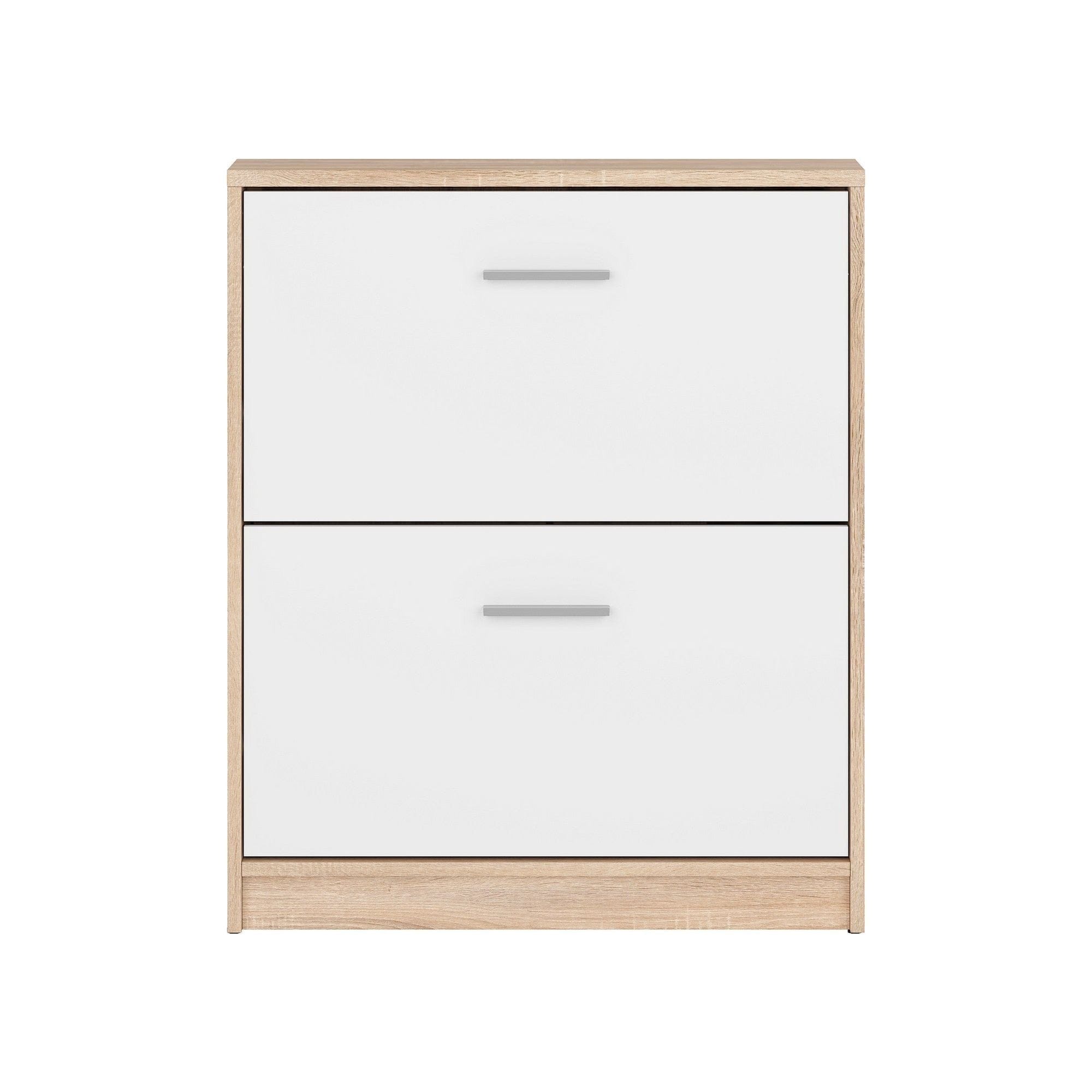 Pantofar BERGEN OCN-28886, alb/stejar sonoma