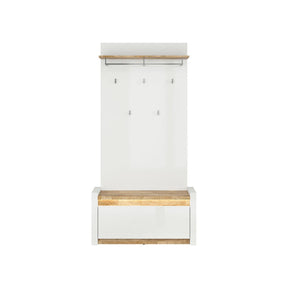 Pantofar BERGEN OCN-28894, alb/stejar