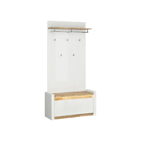 Pantofar BERGEN OCN-28894, alb/stejar