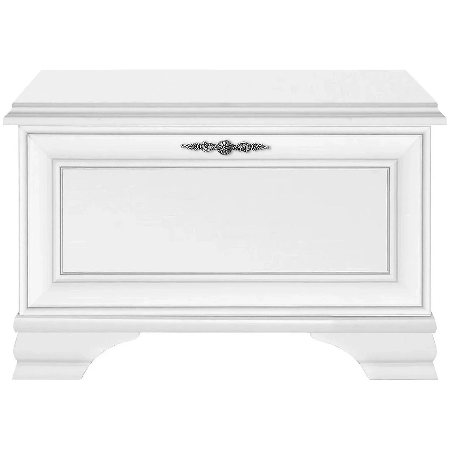 Mobilier hol cu oglinda IDENTO 4, alb, PAL melaminat, format din 4 piese