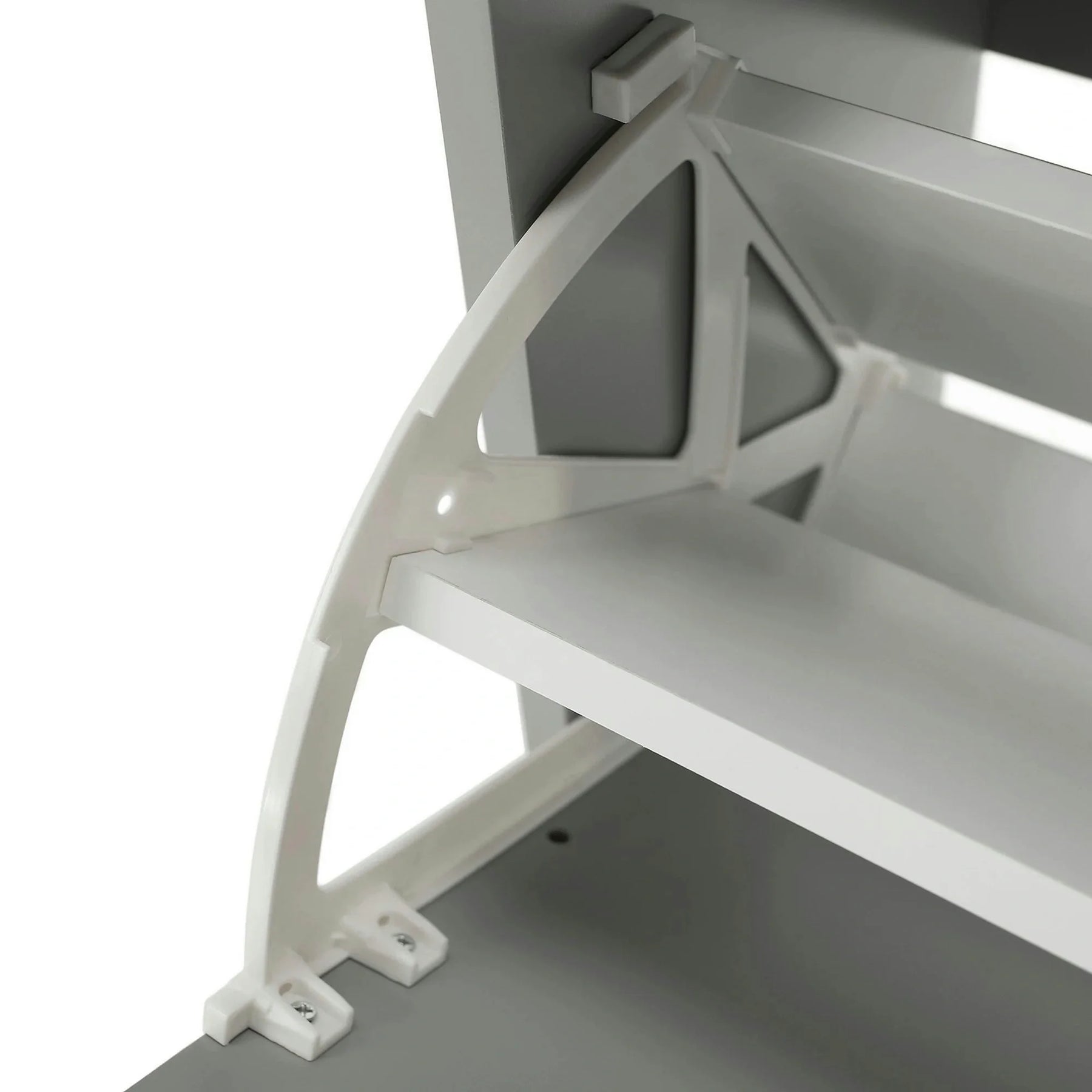 Pantofar SEBER TYP 4, PAL/MDF, gri, 104×24×48 cm