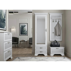 Pantofar TIFFANY II, PAL laminat/MDF, grej, 84×18×120.5 cm