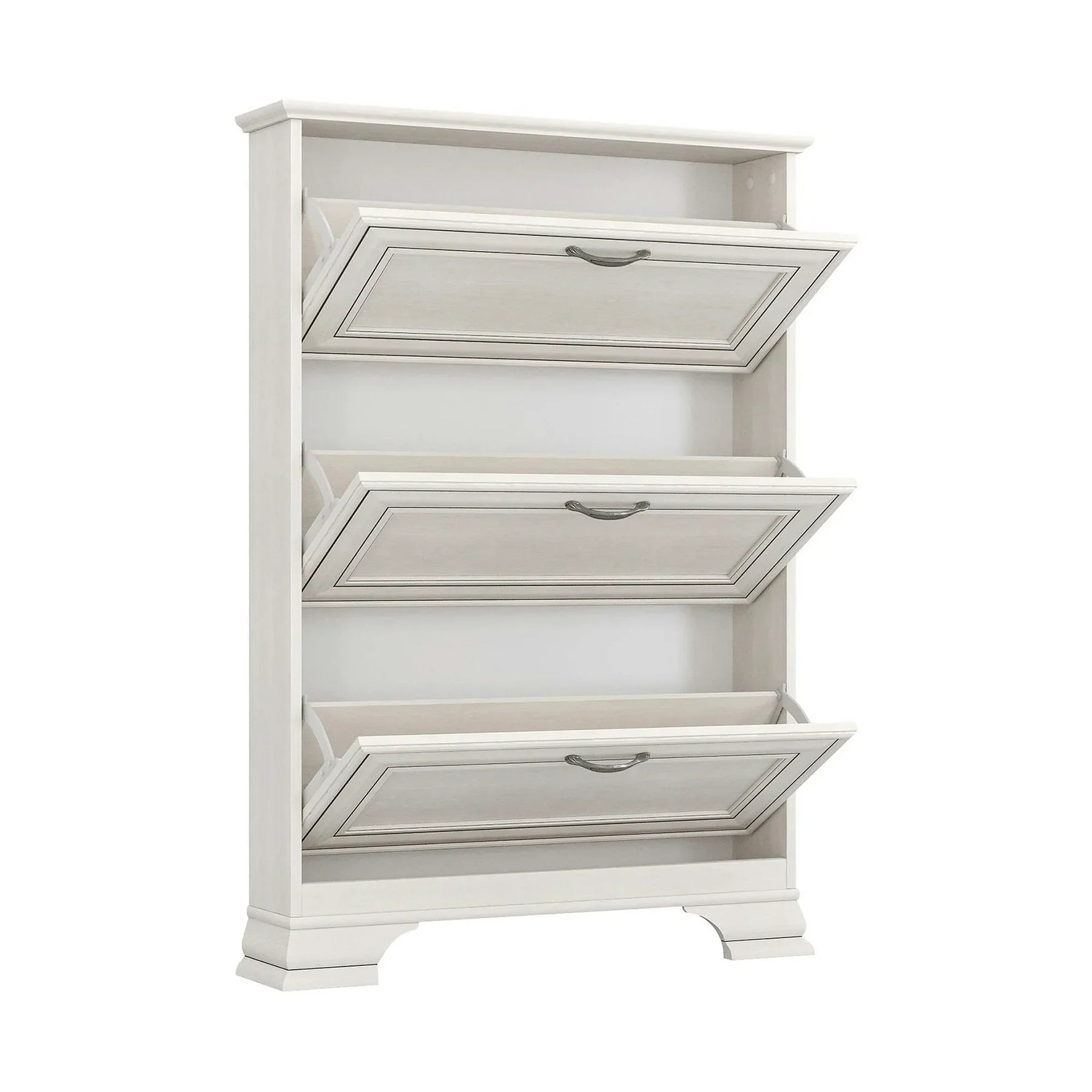 Pantofar TIFFANY II, PAL laminat/MDF, grej, 84×18×120.5 cm
