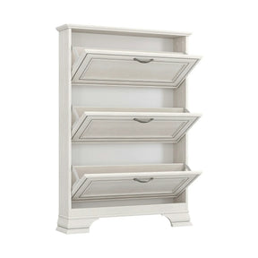 Pantofar TIFFANY II, PAL laminat/MDF, grej, 84×18×120.5 cm