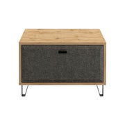 Pantofar GRACE, stejar/gri antracit, PAL laminat, 79x42x51 cm