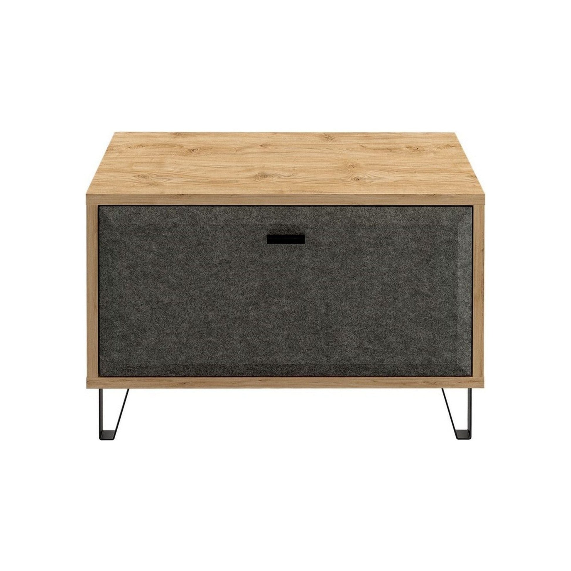 Pantofar GRACE, stejar/gri antracit, PAL laminat, 79x42x51 cm