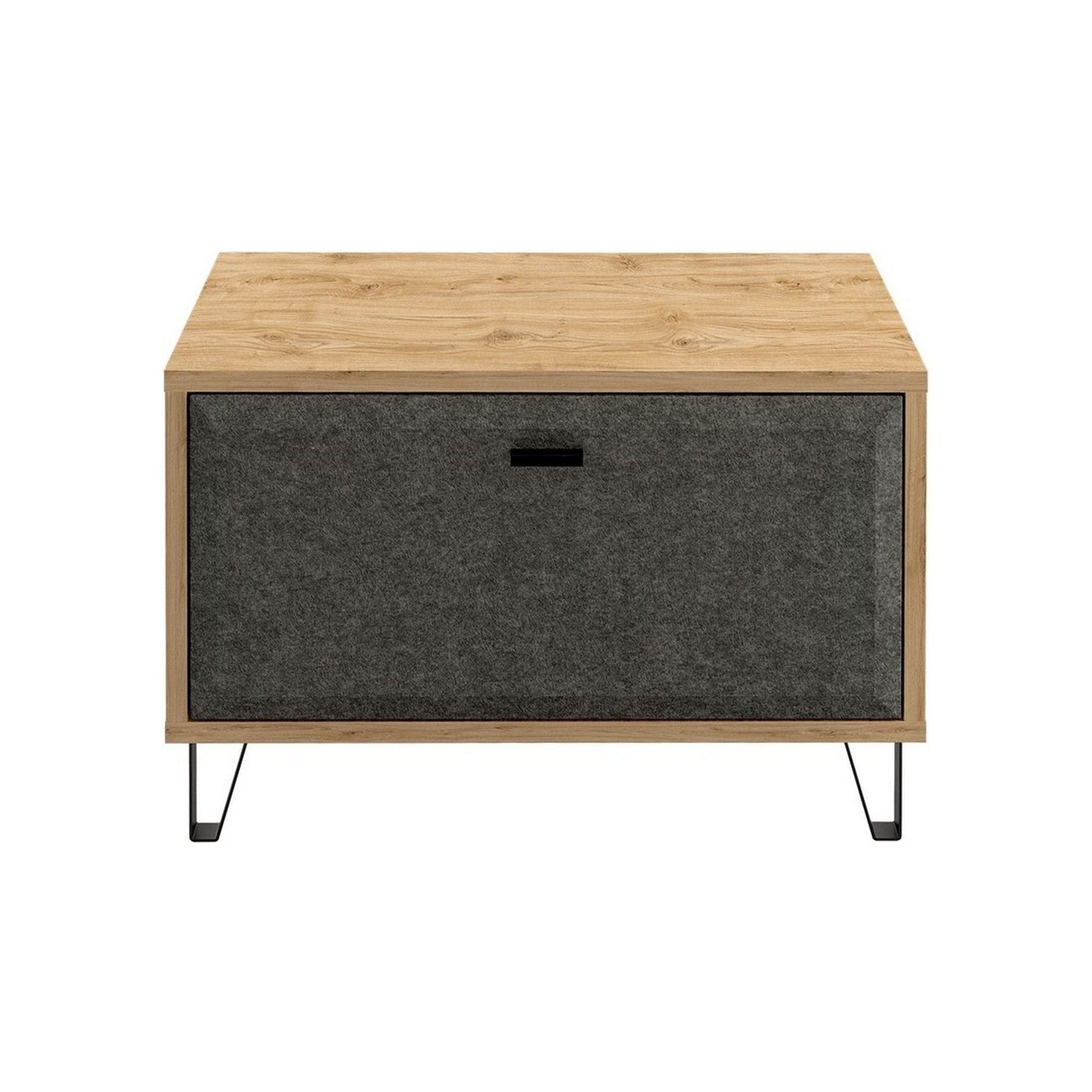 Pantofar GRACE, stejar/gri antracit, PAL laminat, 79x42x51 cm