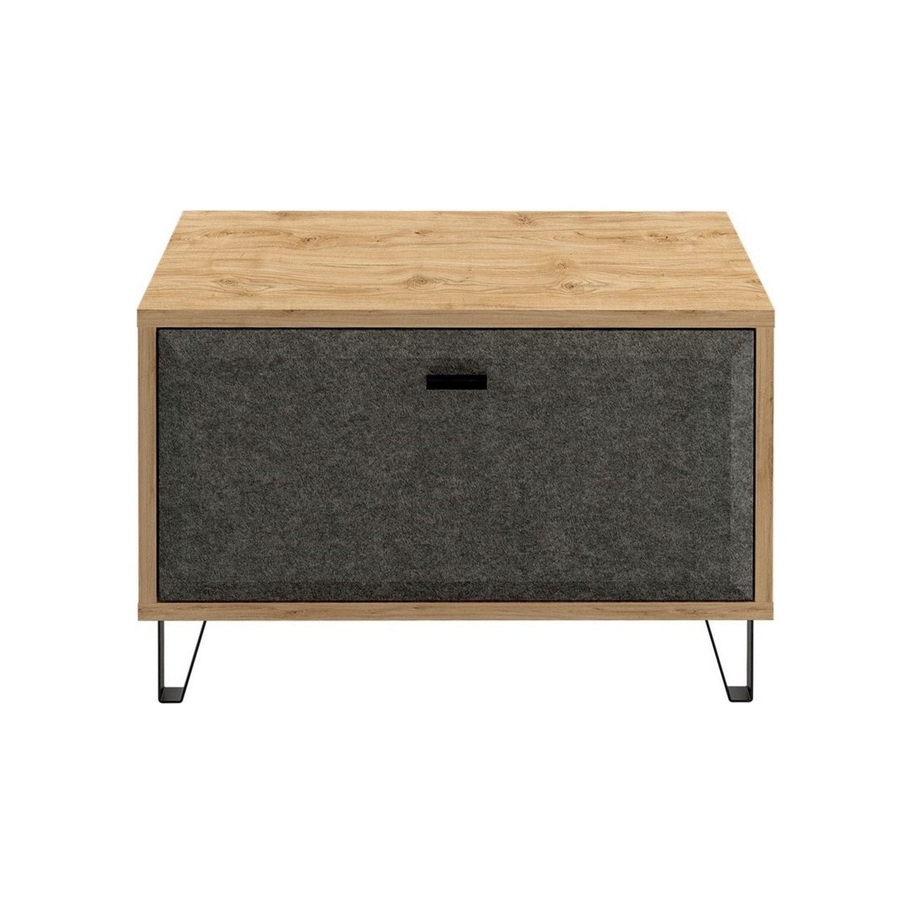 Pantofar GRACE, stejar/gri antracit, PAL laminat, 79x42x51 cm