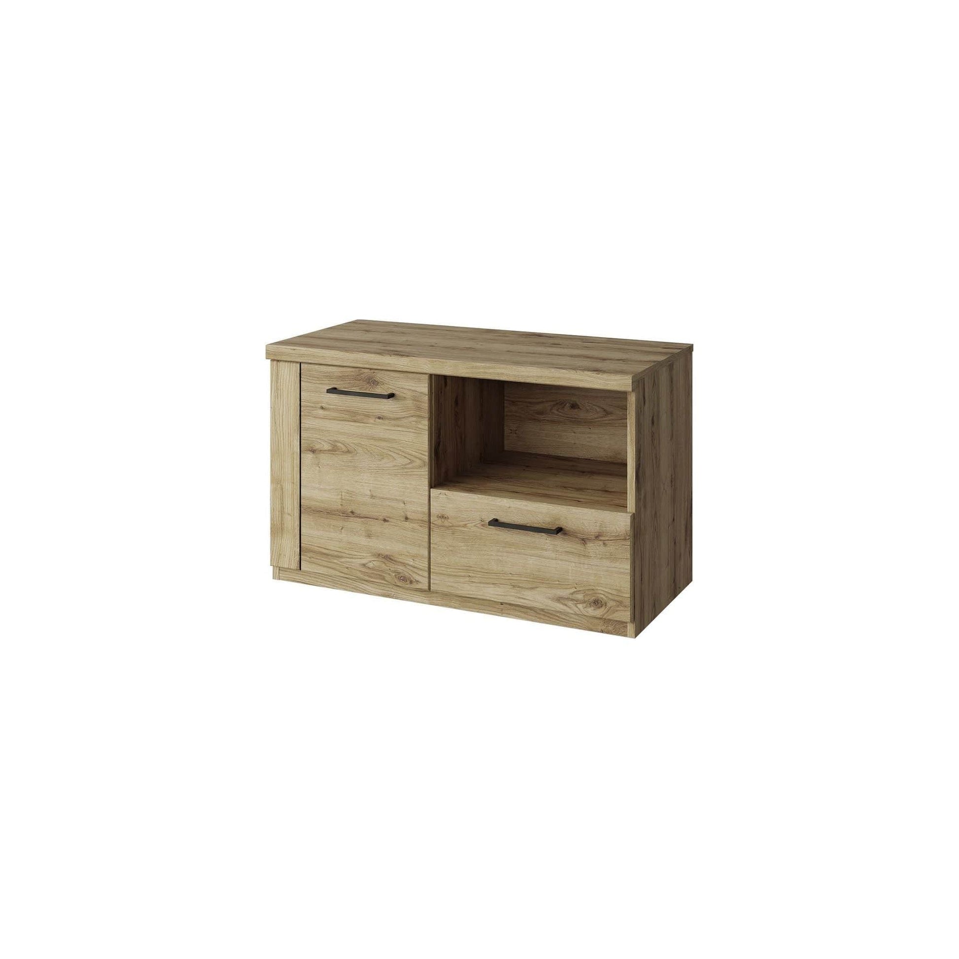 Pantofar DOORSET, stejar navarra, PAL laminat, 90x41x53 cm