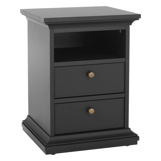 Noptiera PARIS 70302, PAL laminat lacuit, gri, 43,6x40x58,8 cm