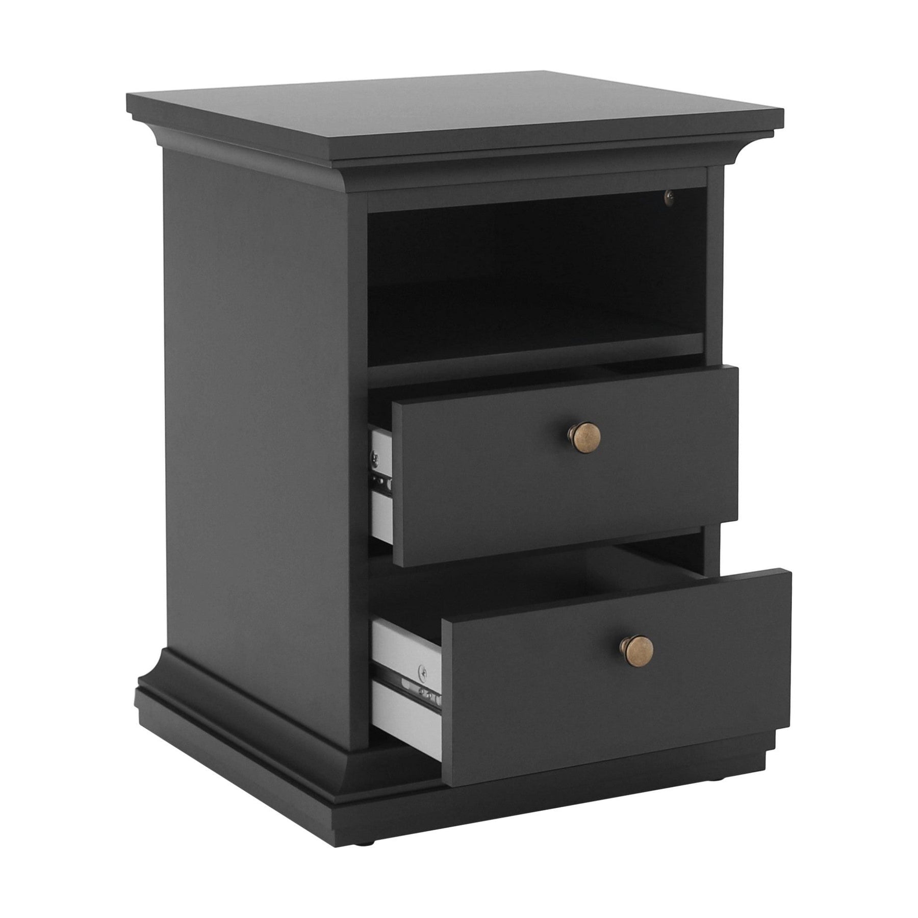 Noptiera PARIS 70302, PAL laminat lacuit, gri, 43,6x40x58,8 cm