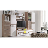 Raft PASSIONATA PS7, maro deschis, PAL laminat, 98x37x14 cm