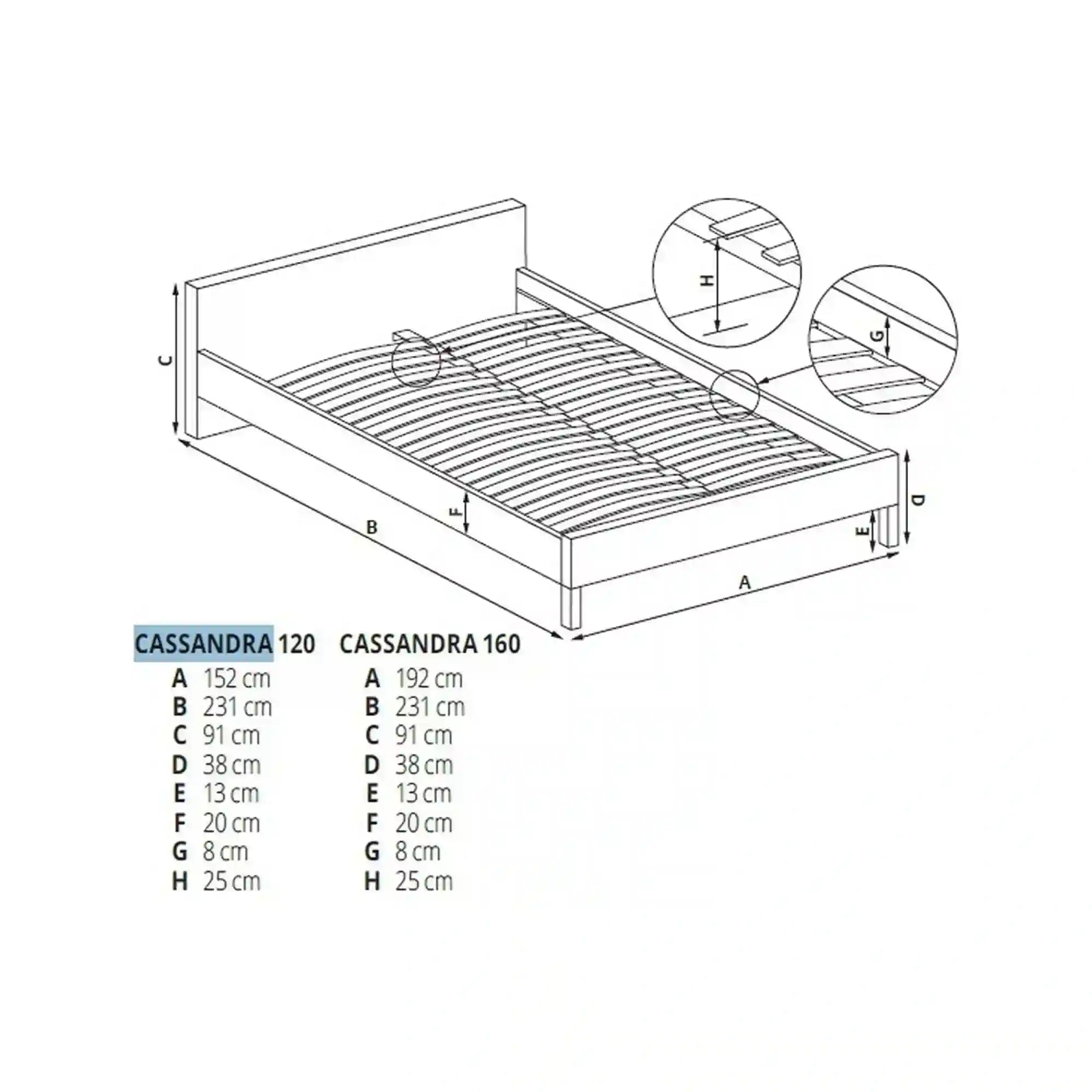 Pat 120x200 HOUSTON OCN-36868, alb/negru
