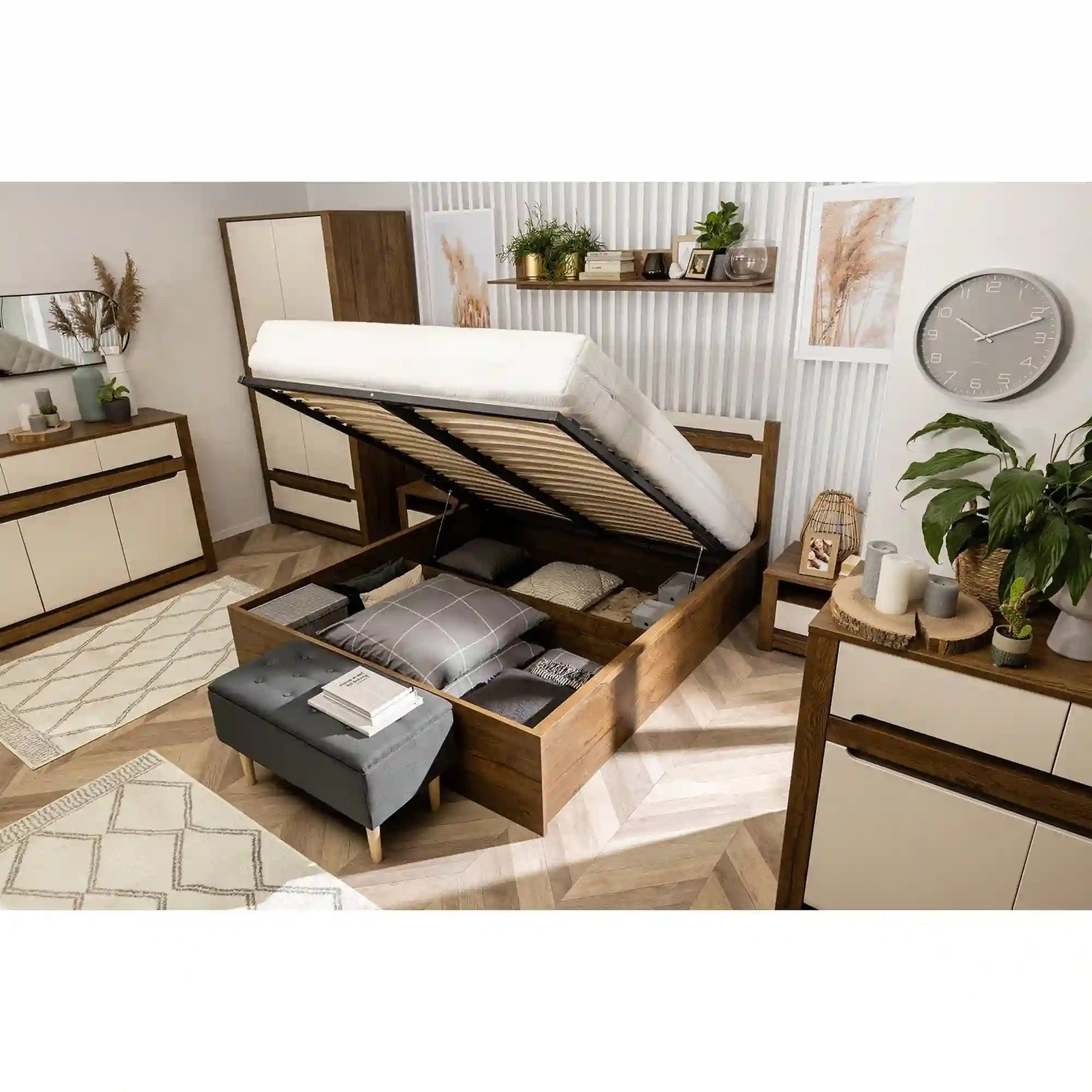 Pat 140x200 BERGEN OCN-28790, stejar/crem