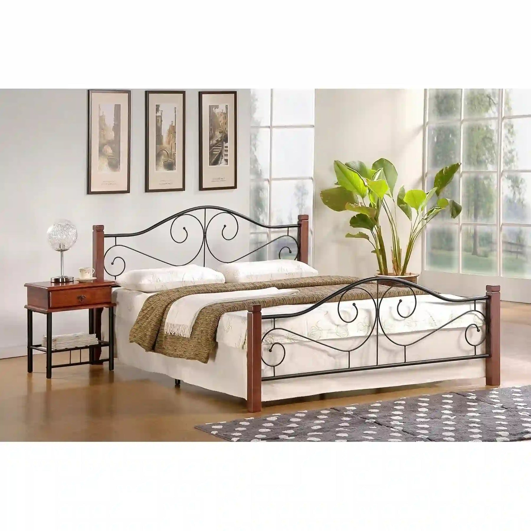 Pat 140x200 HOUSTON OCN-36850, cires/negru