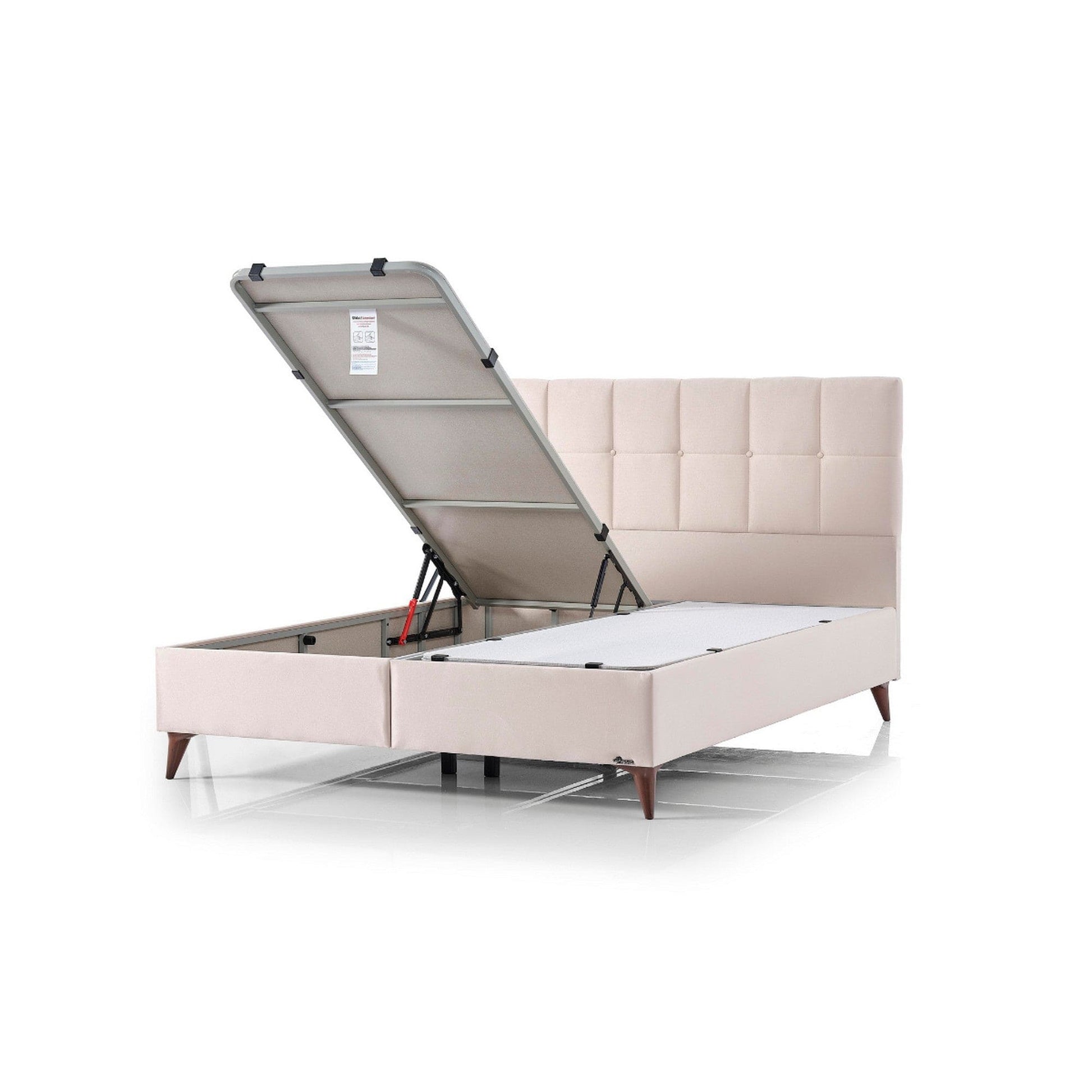 Pat OPTIMUM 160x200, personalizabil gama Oferta Avantaj, cu somiera si spatiu depozitare