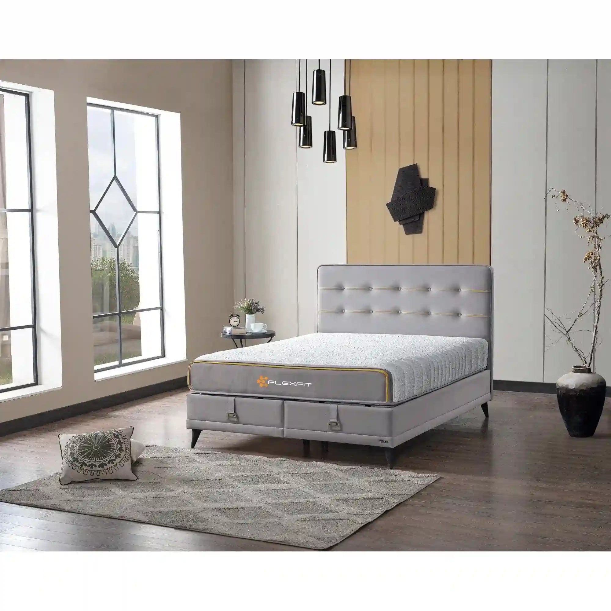 Pat 160x200 ARTEMIS COLLECTION OCN-27908, gri deschis