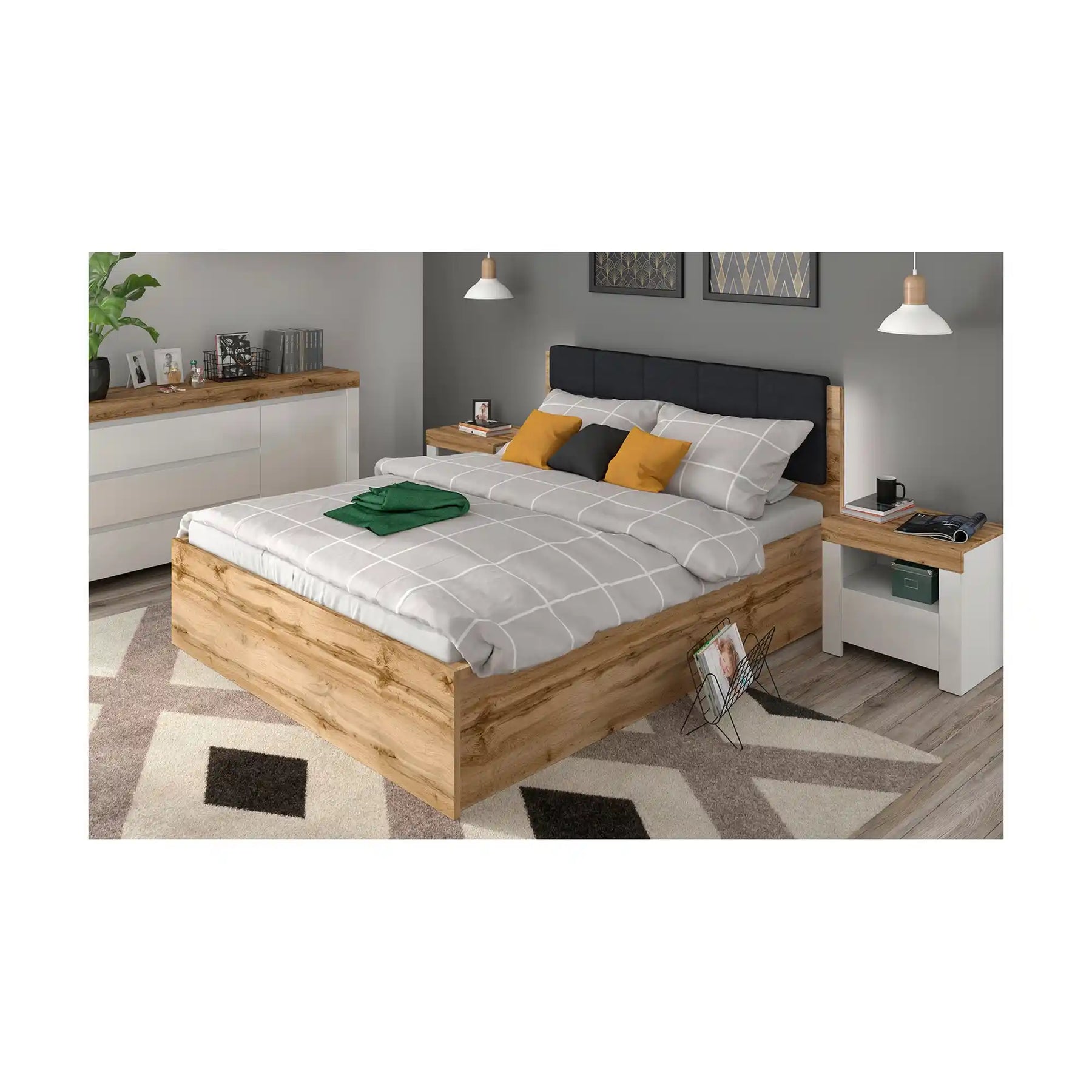 Pat 160x200 BERGEN OCN-28787, stejar wotan