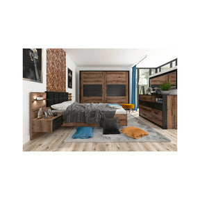 Pat 160x200 BERGEN OCN-28839, nuc/negru