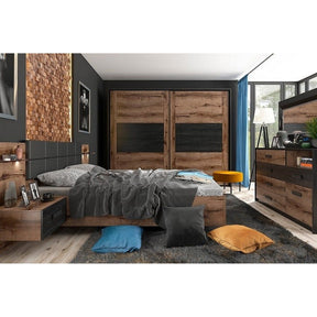 Pat 160x200 BERGEN OCN-28841, nuc/negru