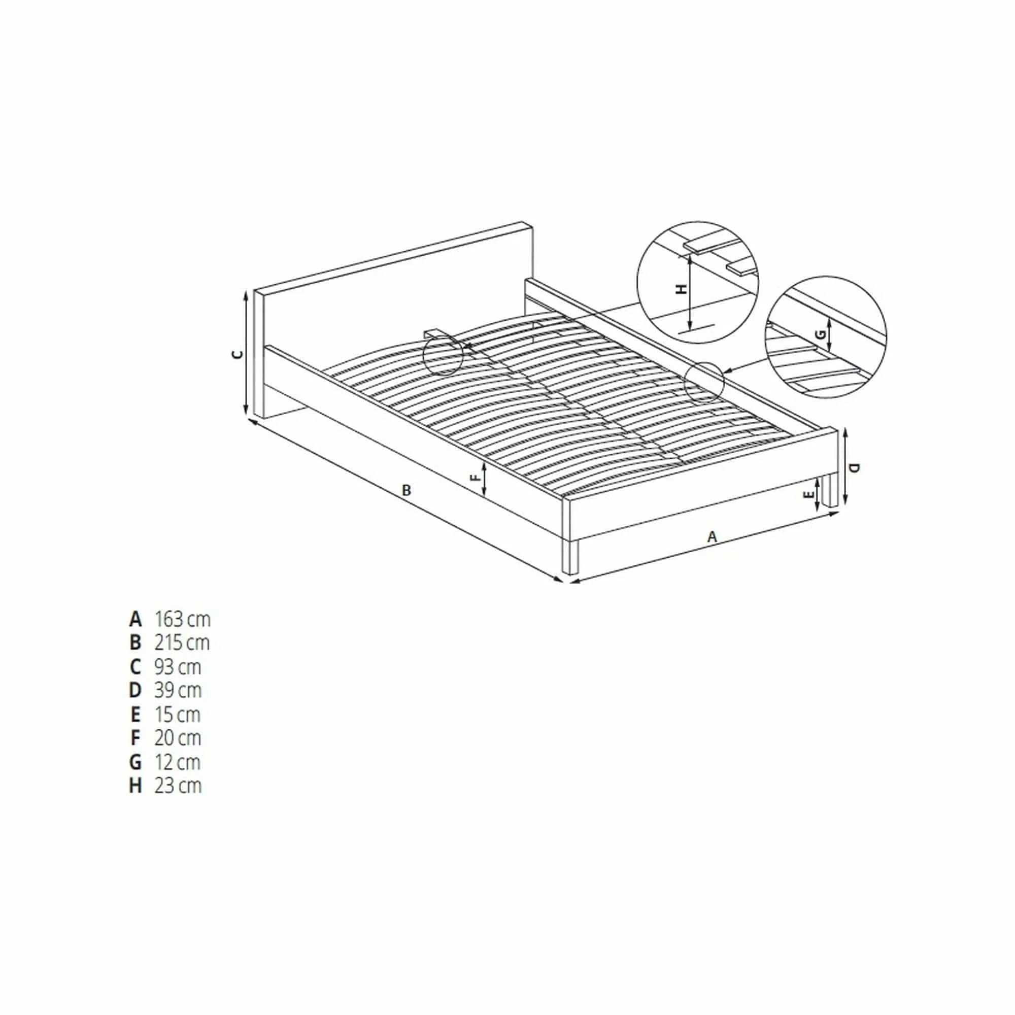 Pat 160x200 HOUSTON OCN-36861, negru
