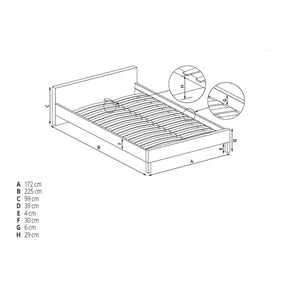 Pat 160x200 HOUSTON OCN-36869, alb/negru