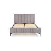 Pat gri 160x200 cu design modern, ideal pentru dormitor – primabucata