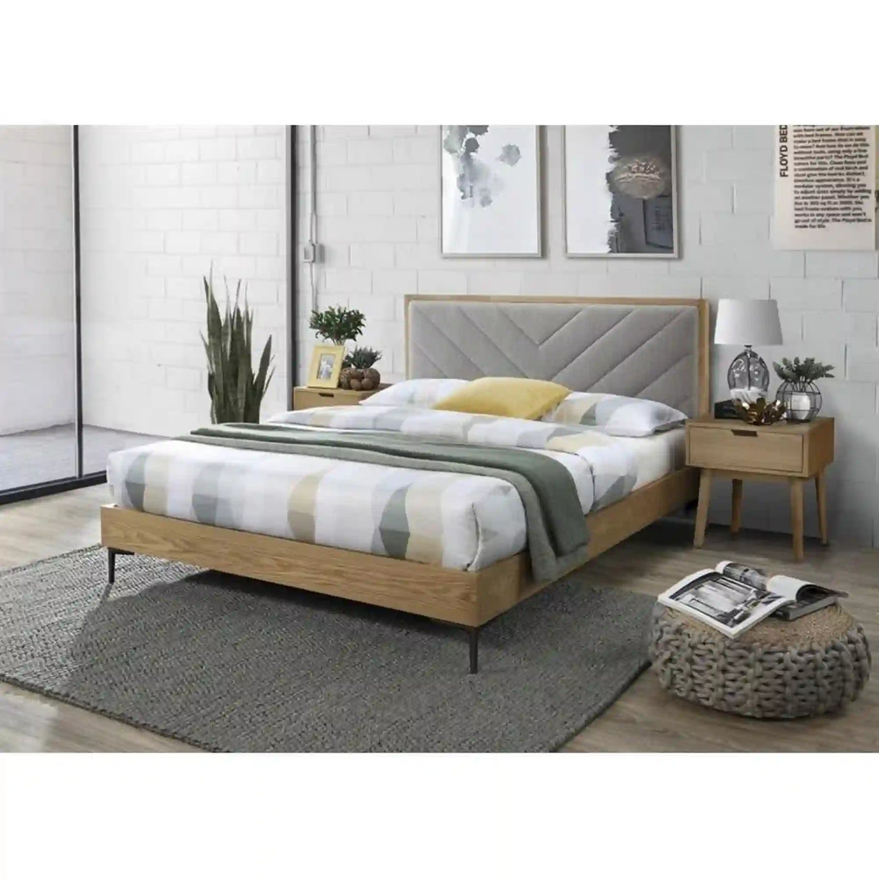 Pat 160x200 HOUSTON OCN-36903, gri/stejar