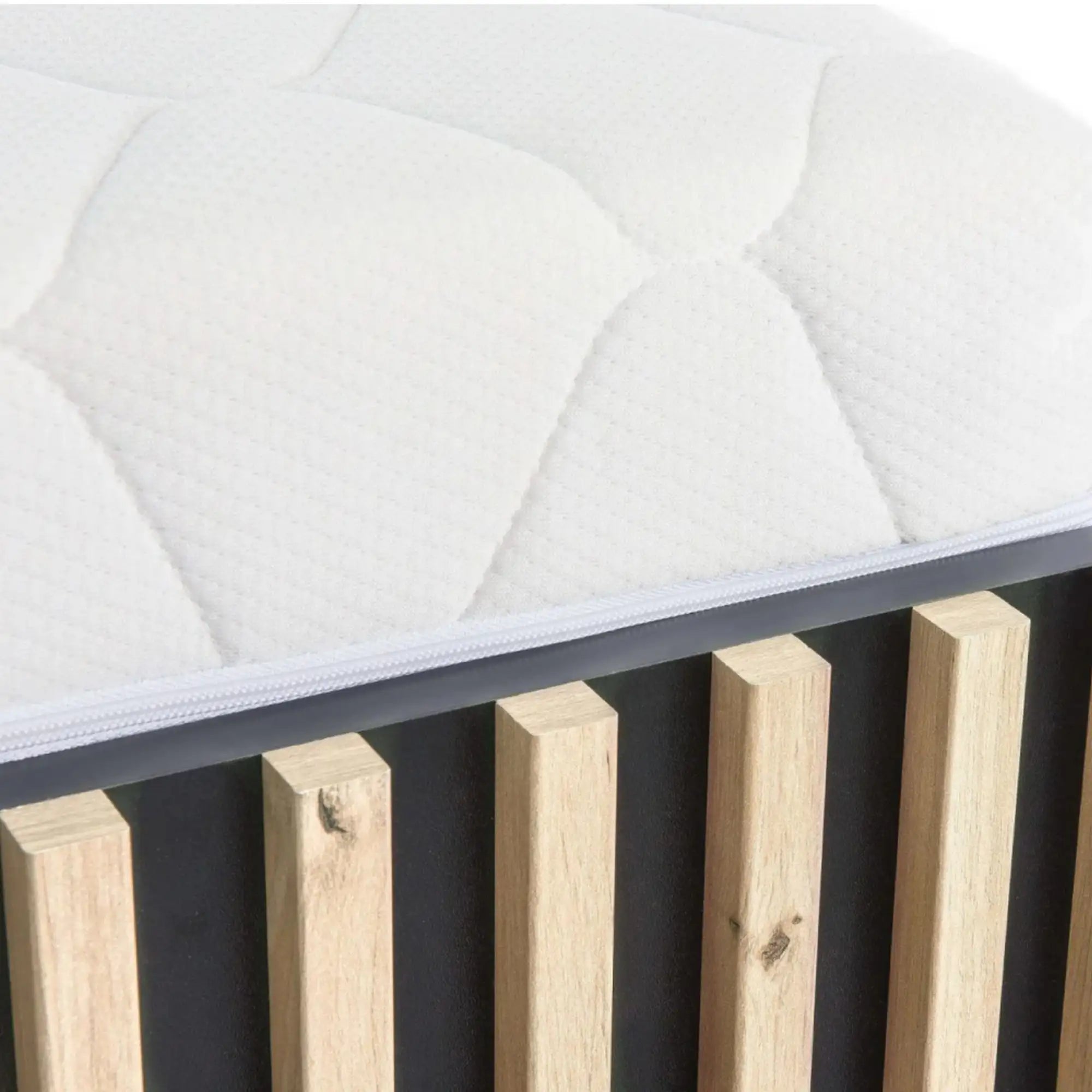 Pat 160x200 HOUSTON OCN-36913, stejar artisan/negru