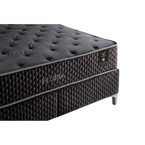 Pat FLORIA 160x200, stofa catifelata gri inchis - Luna 18, cu somiera si spatiu depozitare