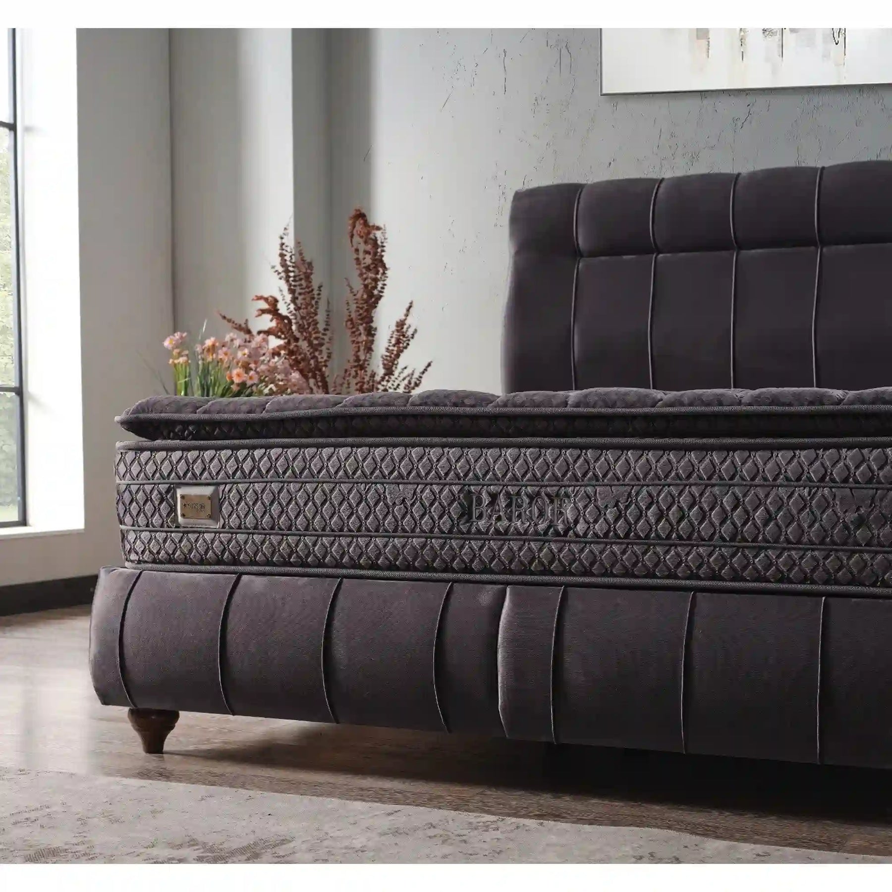 Pat 180x200 ARTEMIS COLLECTION OCN-28221, gri inchis