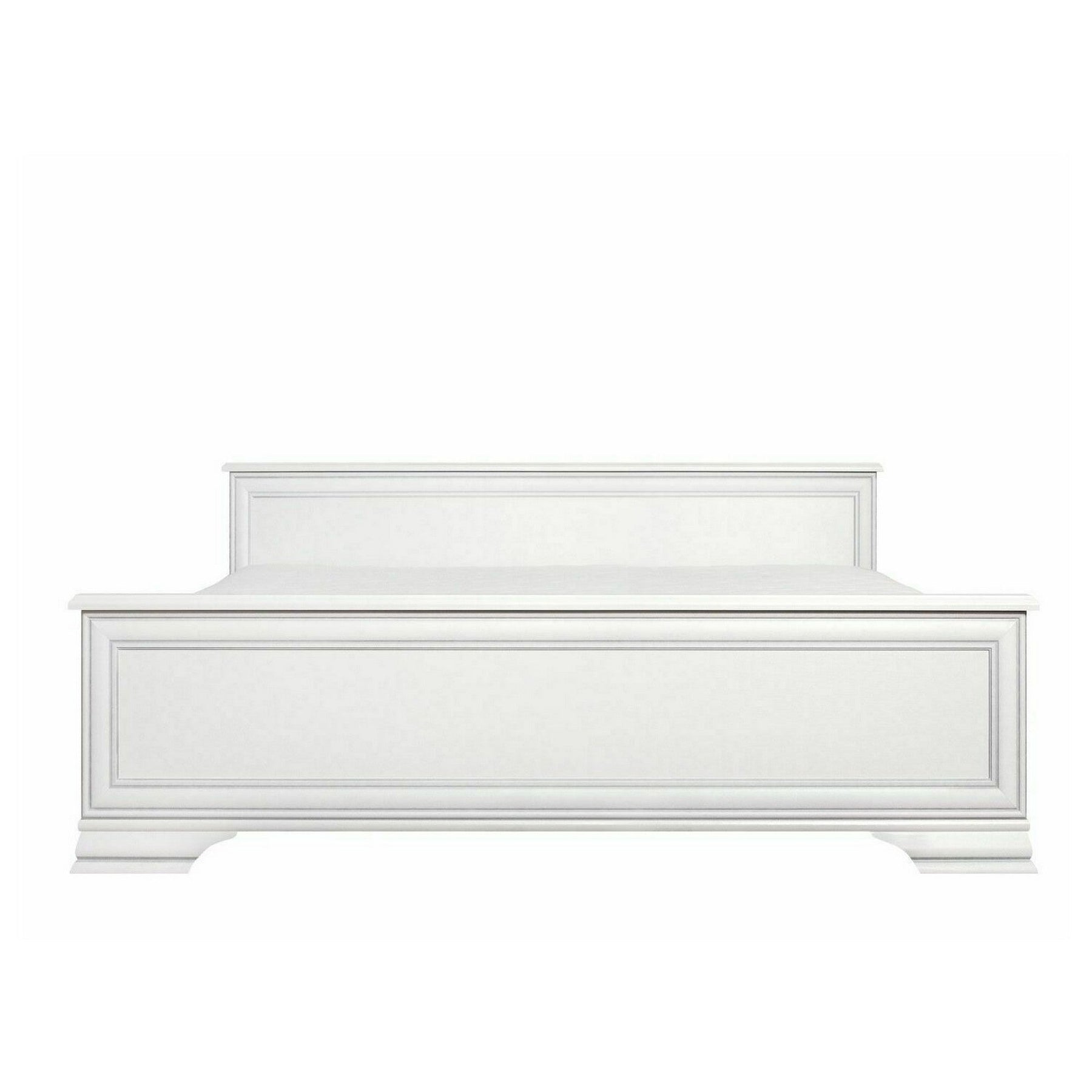 Pat Idento LOZ 180x200, alb, PAL/metal, cu somiera si sertare