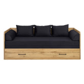 Pat 80/160x200 BERGEN OCN-28822, stejar wotan/negru