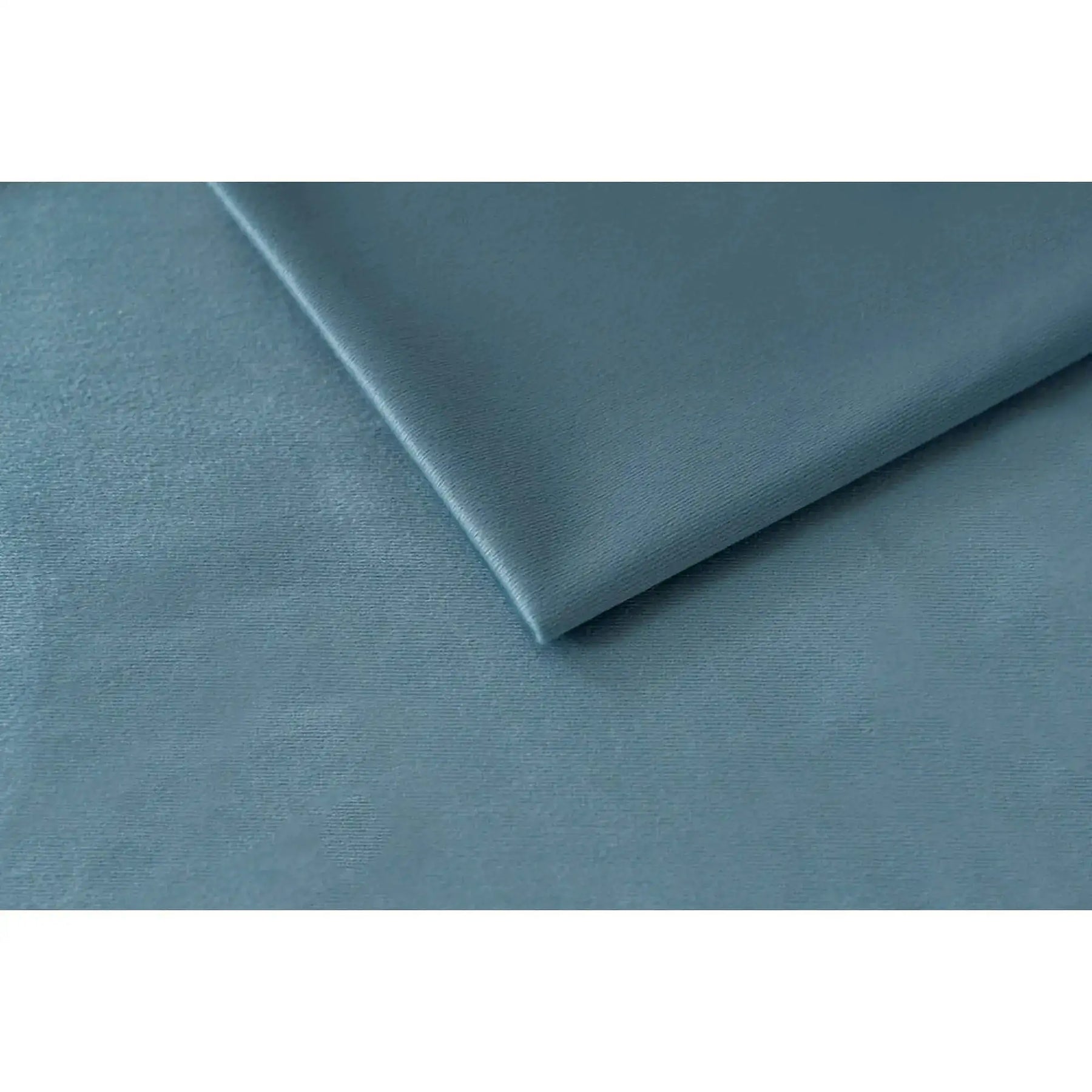 Pat BLUE KIDS, stofă catifelata/lemn/metal, albastru deschis - STR 50, 140×210×120 cm