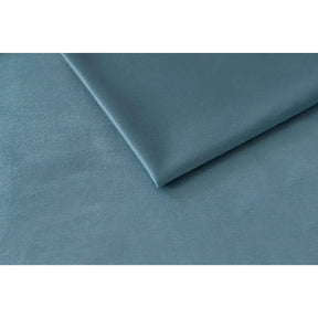 Pat BLUE KIDS, stofă catifelata/lemn/metal, albastru deschis - STR 50, 140×210×120 cm