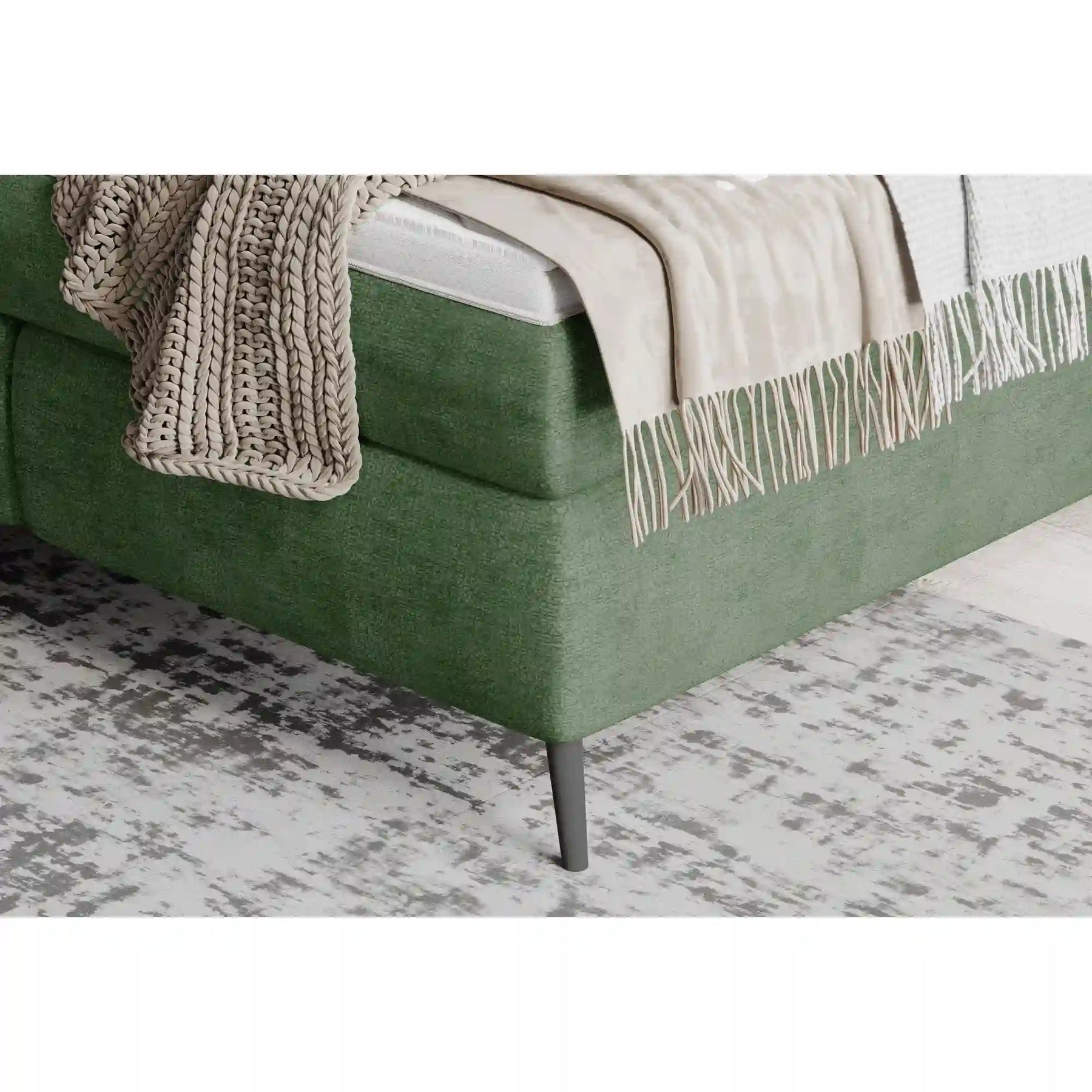 Pat boxspring 180x200 PORTO SANTORINI OCN-27433, bej deschis