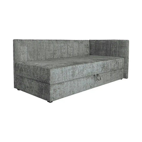 Pat RICKY, stofă/lemn, gri - Cremona 96, 100×210×82 cm