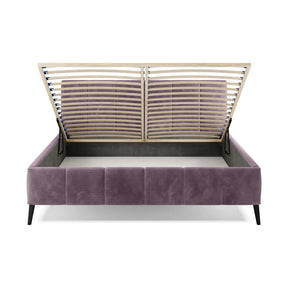 Pat RIVA SR, stofă/burete/metal, violet - Whisper 14, 178×222×109 cm