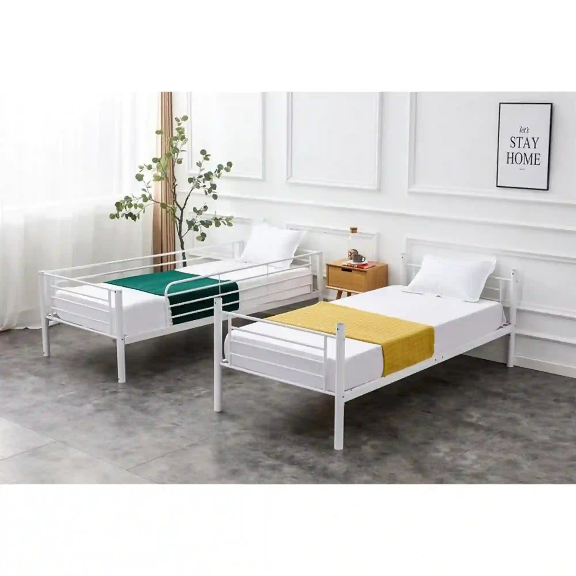 Pat supraetajat 90x200 HOUSTON OCN-36842, alb