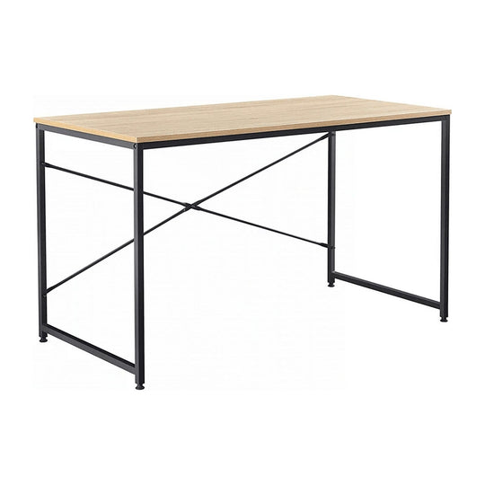 Masa birou MELLORA, PAL laminat, stejar/negru, 120x60x72 cm